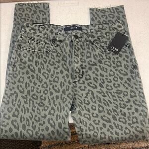NWT Joe's High-Rise Skinny Ankle Leopard Print Jeans